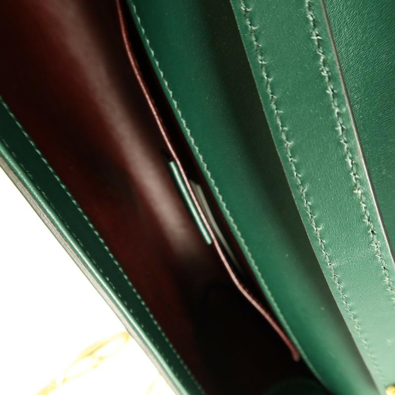 GUCCI 牛皮皮革Zumi Shoulder Bag鏈帶手挽肩背兩用袋-4