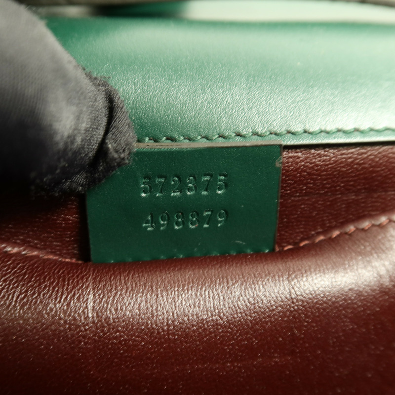 GUCCI 牛皮皮革Zumi Shoulder Bag鏈帶手挽肩背兩用袋-6