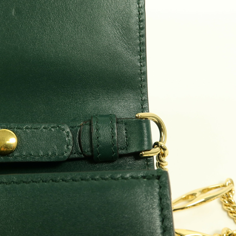 GUCCI 牛皮皮革Zumi Shoulder Bag鏈帶手挽肩背兩用袋-17