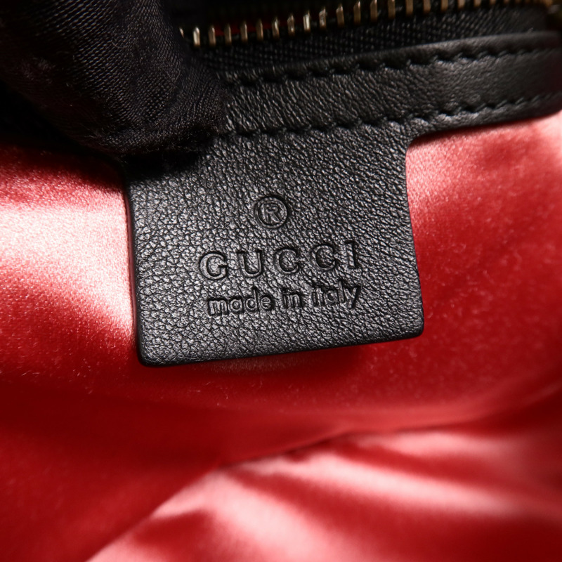 GUCCI 天鵝絨GG Marmont Shoulder Bag鏈帶肩背袋-5