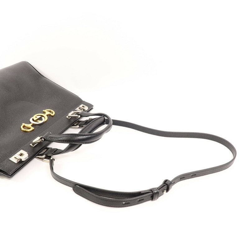 GUCCI 牛皮皮革Zumi Top Handle Bag手挽肩背兩用袋-8