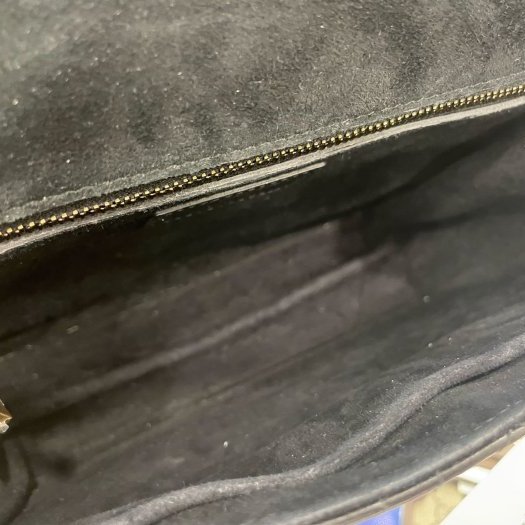 東區正精品㊣DIOR Addict dior 黑色全皮字母鎖扣翻蓋斜背包肩背包 RZ2851-11