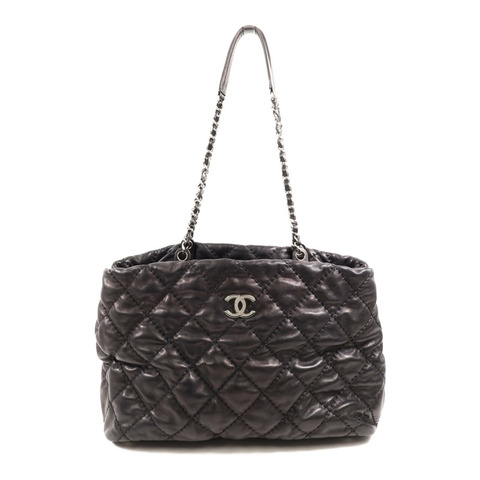 CHANEL 牛皮皮革Shoulder Bag鏈帶肩背袋