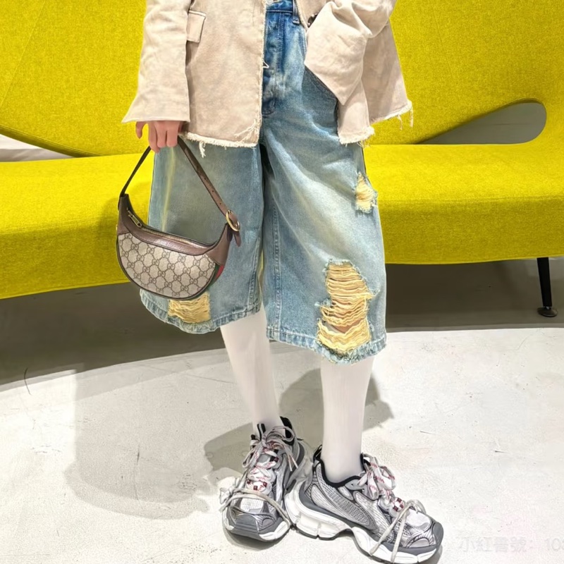 GUCCI古馳OP系列老花迷你月牙碗豆餃子腋下包🫛🥟-7