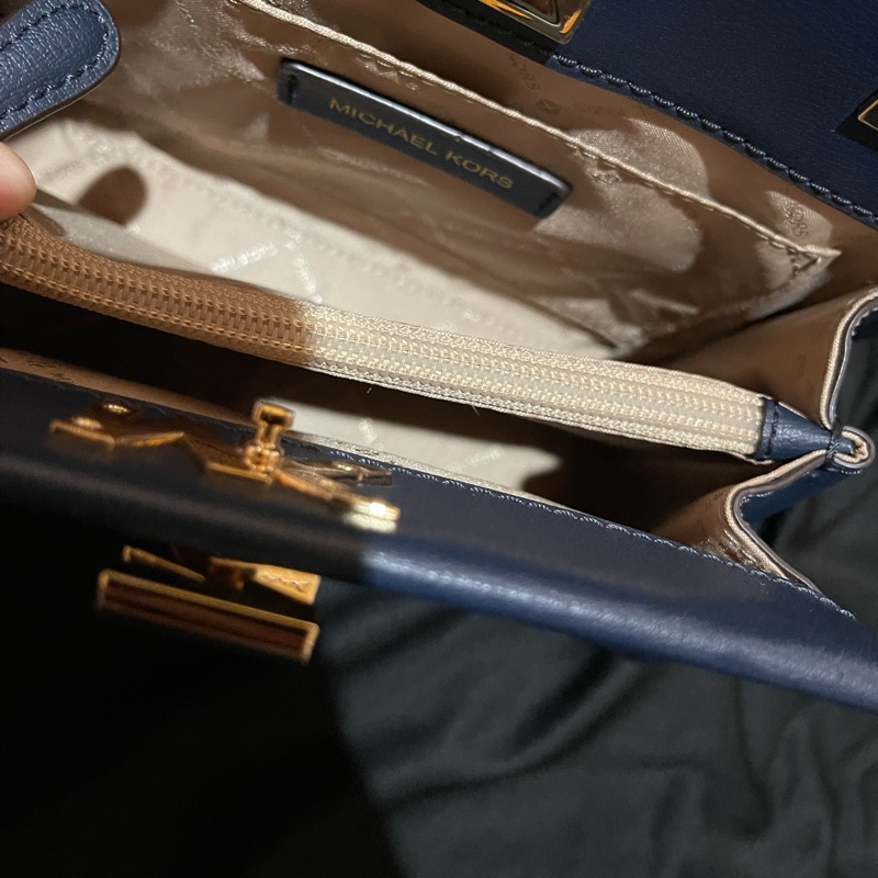 MICHAEL KORS MOTT 旋轉金釦手提側背包 MK-55