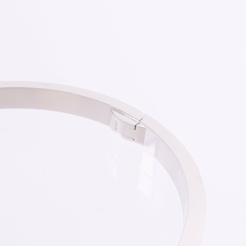 CARTIER 18K白金Love Bangle SM Paved鑽石手鐲-7
