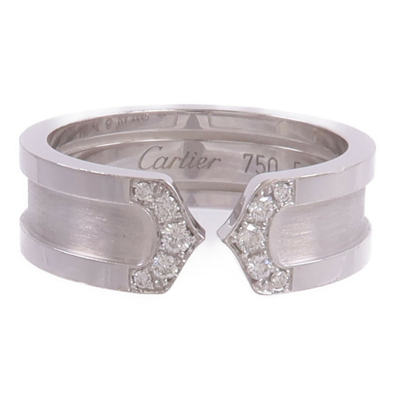 CARTIER 18K白金C2 Ring鑽石戒指-1