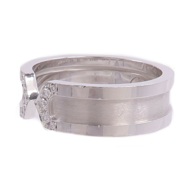 CARTIER 18K白金C2 Ring鑽石戒指-2
