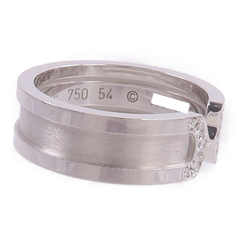 CARTIER 18K白金C2 Ring鑽石戒指-3