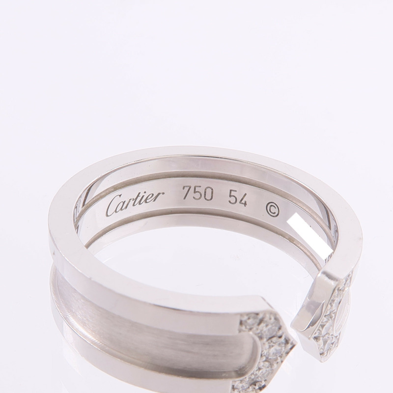CARTIER 18K白金C2 Ring鑽石戒指-4