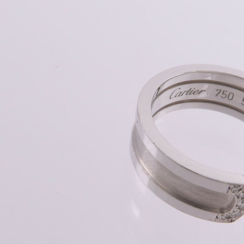 CARTIER 18K白金C2 Ring鑽石戒指-6