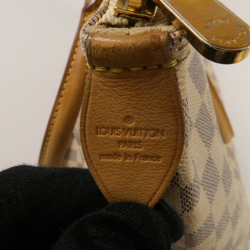 LOUIS VUITTON Damier Azur Saleya MM 肩背袋-5