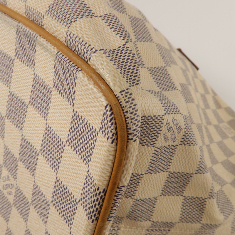 LOUIS VUITTON Damier Azur Saleya MM 肩背袋-9
