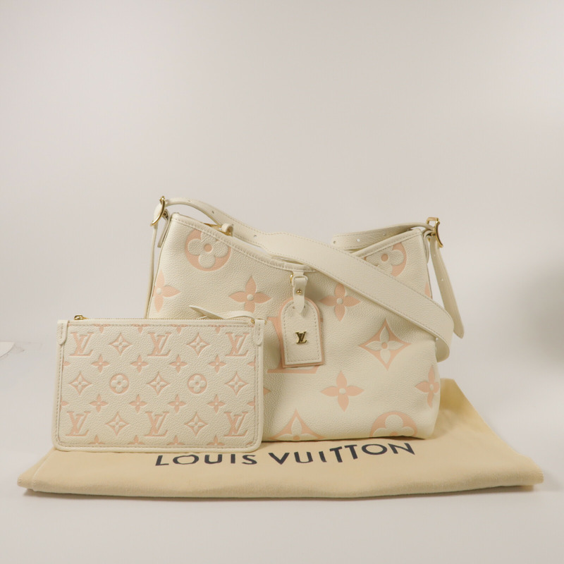 LOUIS VUITTON Monogram Empreinte Carryall PM肩背袋-11