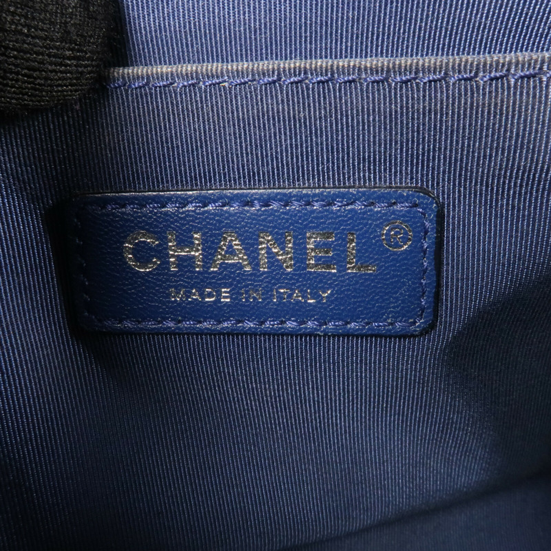 CHANEL 羊皮皮革Boy 25鏈帶肩背袋-5