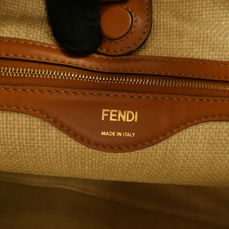 FENDI Raffia Shoulder Bag肩背袋-5