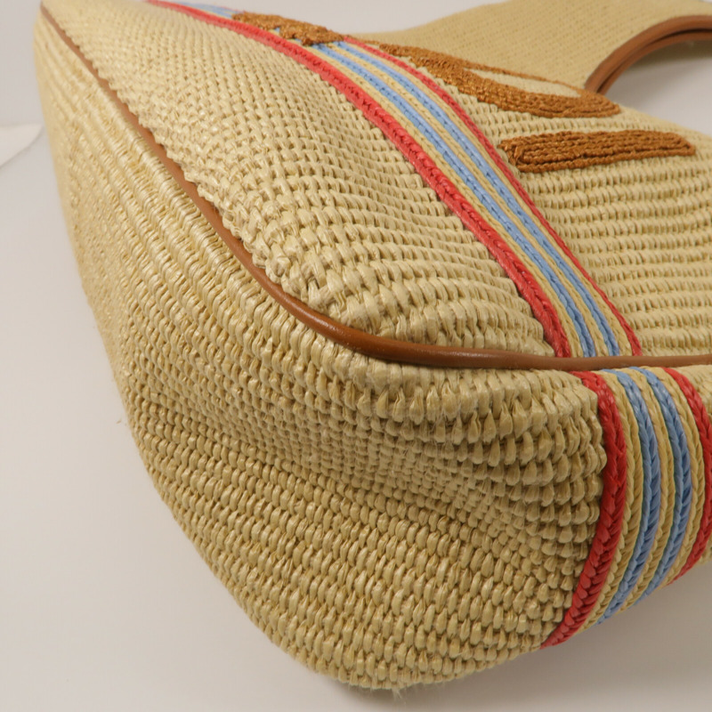 FENDI Raffia Shoulder Bag肩背袋-10