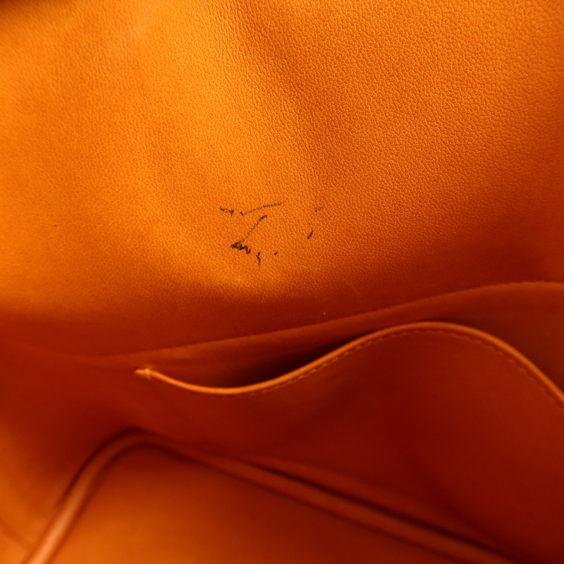 HERMES Clemence皮革Bolide 31手挽肩背兩用袋Orange-17