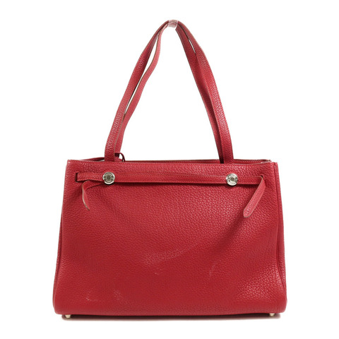 HERMES Togo皮革Cabana 35肩背袋Rouge H