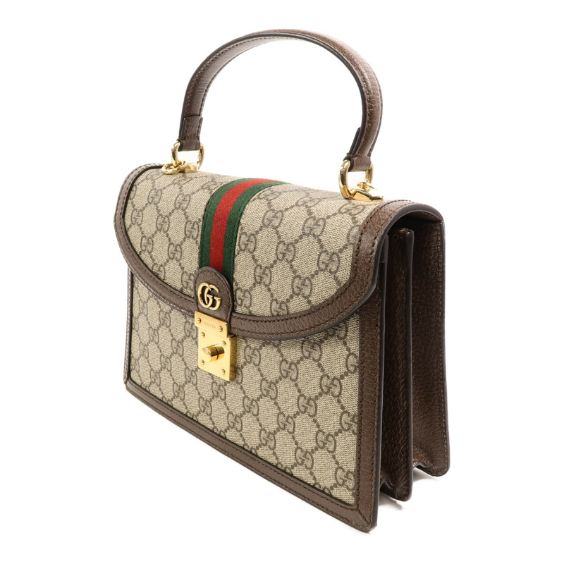 GUCCI 塗層帆布Ophidia GG Supreme手挽袋-2
