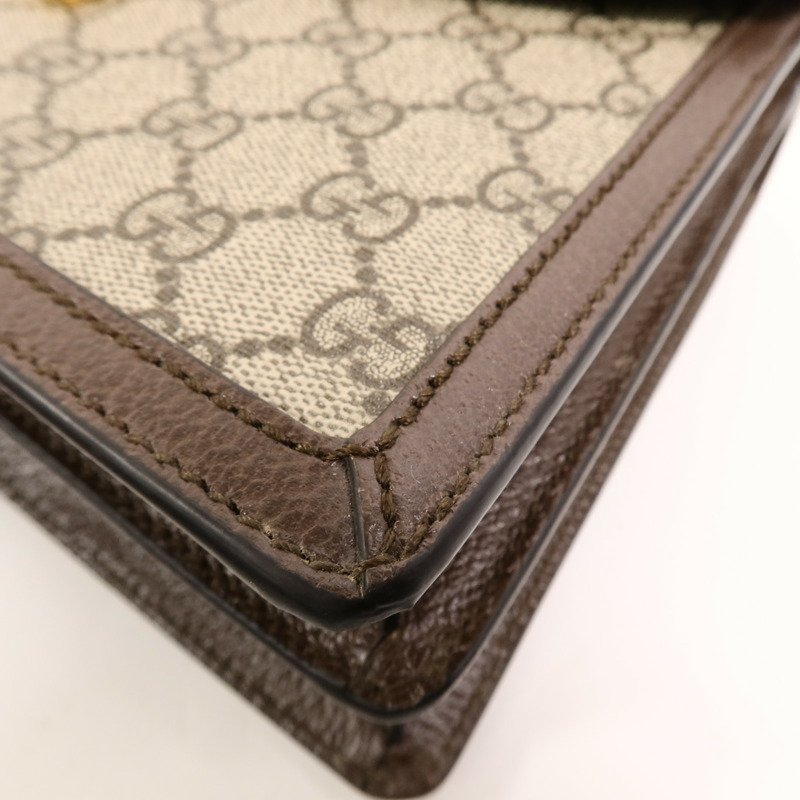 GUCCI 塗層帆布Ophidia GG Supreme手挽袋-10