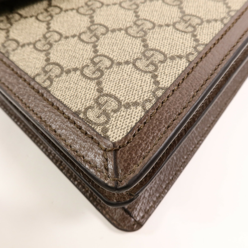 GUCCI 塗層帆布Ophidia GG Supreme手挽袋-11