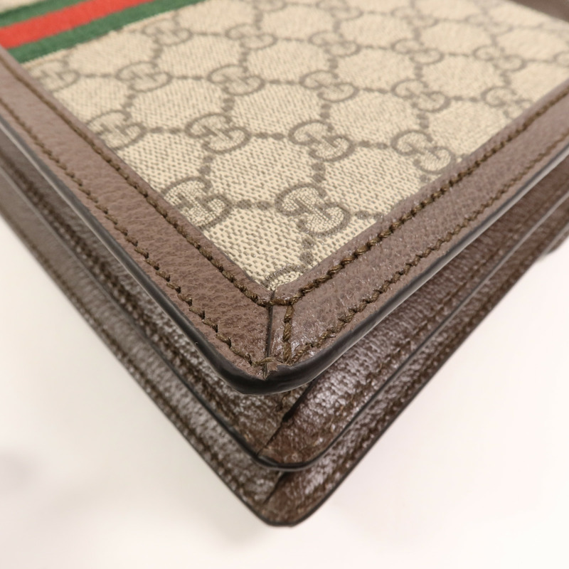 GUCCI 塗層帆布Ophidia GG Supreme手挽袋-12
