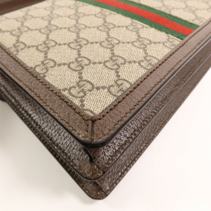 GUCCI 塗層帆布Ophidia GG Supreme手挽袋-13