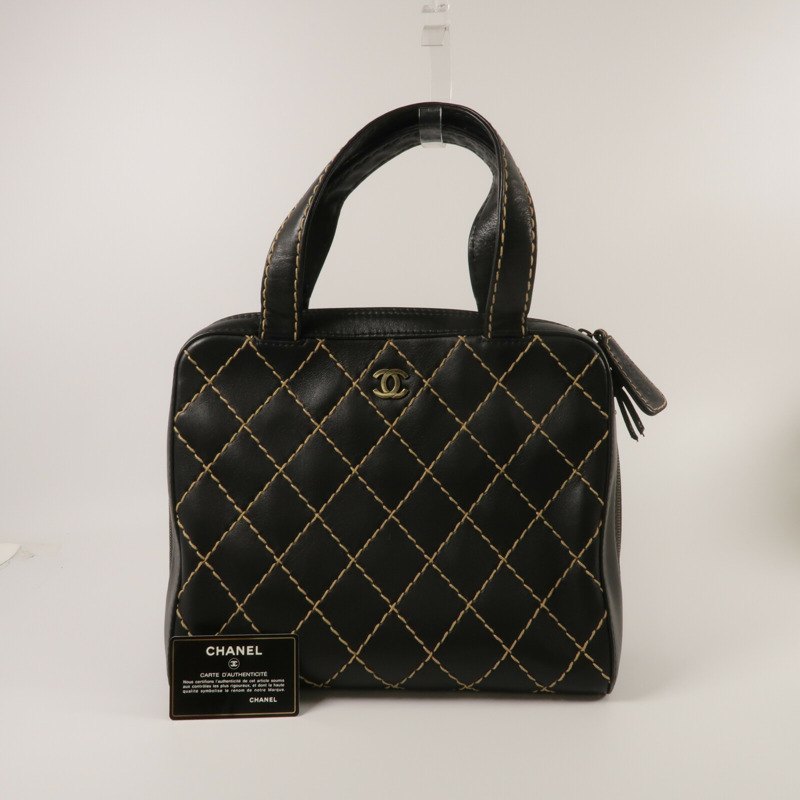 CHANEL 牛皮皮革Vintage Totebag手挽袋-10