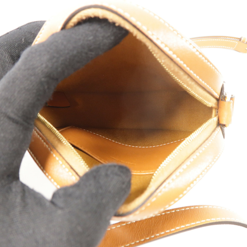 CELINE 塗層帆布/牛皮皮革Round Purse On Strap肩背袋-4