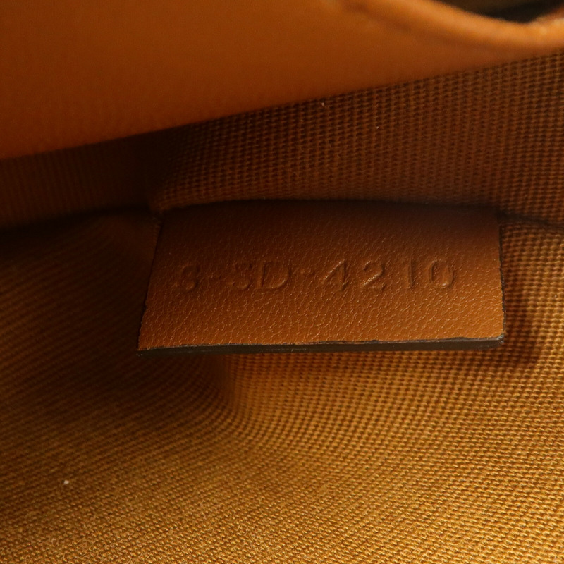CELINE 塗層帆布/牛皮皮革Round Purse On Strap肩背袋-6