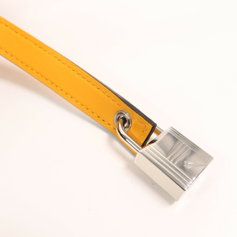 HERMES Clemence皮革Picotin PM手挽袋Cuivre/Jaune d'Or-9