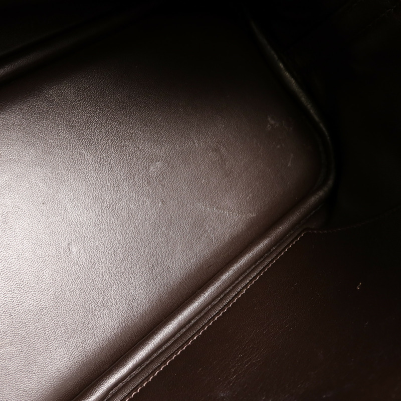 HERMES Togo皮革Bolide 31手挽肩背兩用袋Chocolat-20