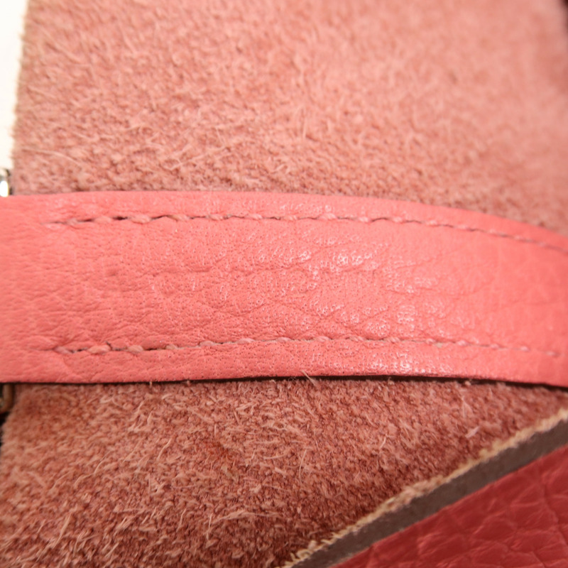 HERMES Clemence皮革Picotin PM手挽袋Rose Lipstick-6