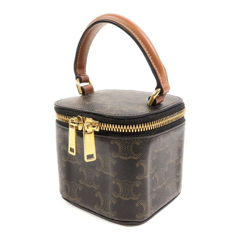 CELINE 塗層帆布Mini Vanity Case手挽肩背兩用袋-2