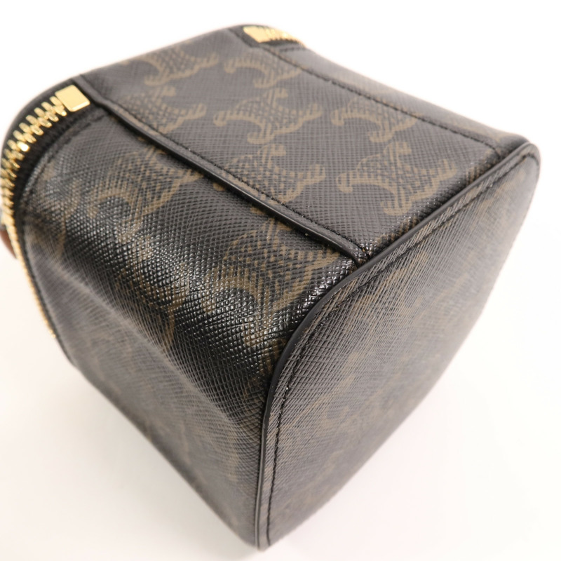CELINE 塗層帆布Mini Vanity Case手挽肩背兩用袋-12