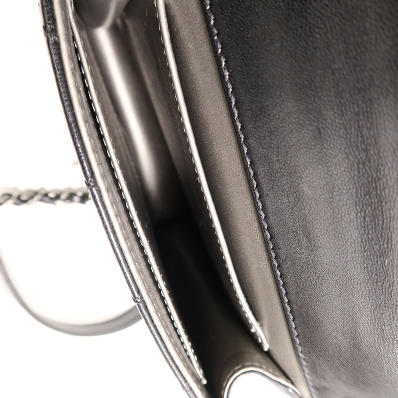 CHANEL 牛皮皮革Matelasse Pearl Chain Bag鏈帶肩背袋-4