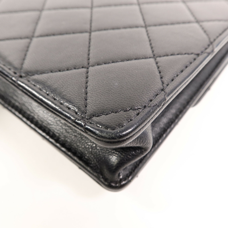 CHANEL 牛皮皮革Matelasse Pearl Chain Bag鏈帶肩背袋-13