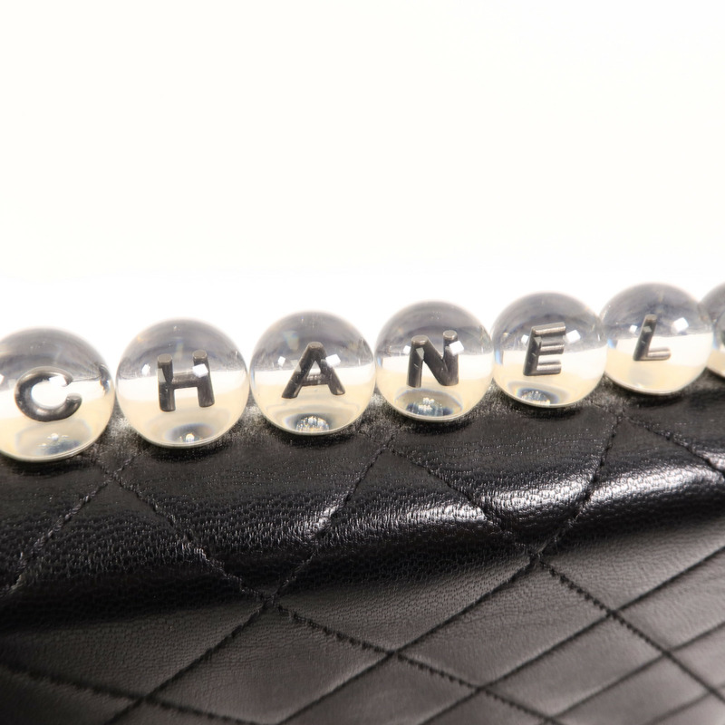 CHANEL 牛皮皮革Matelasse Pearl Chain Bag鏈帶肩背袋-16