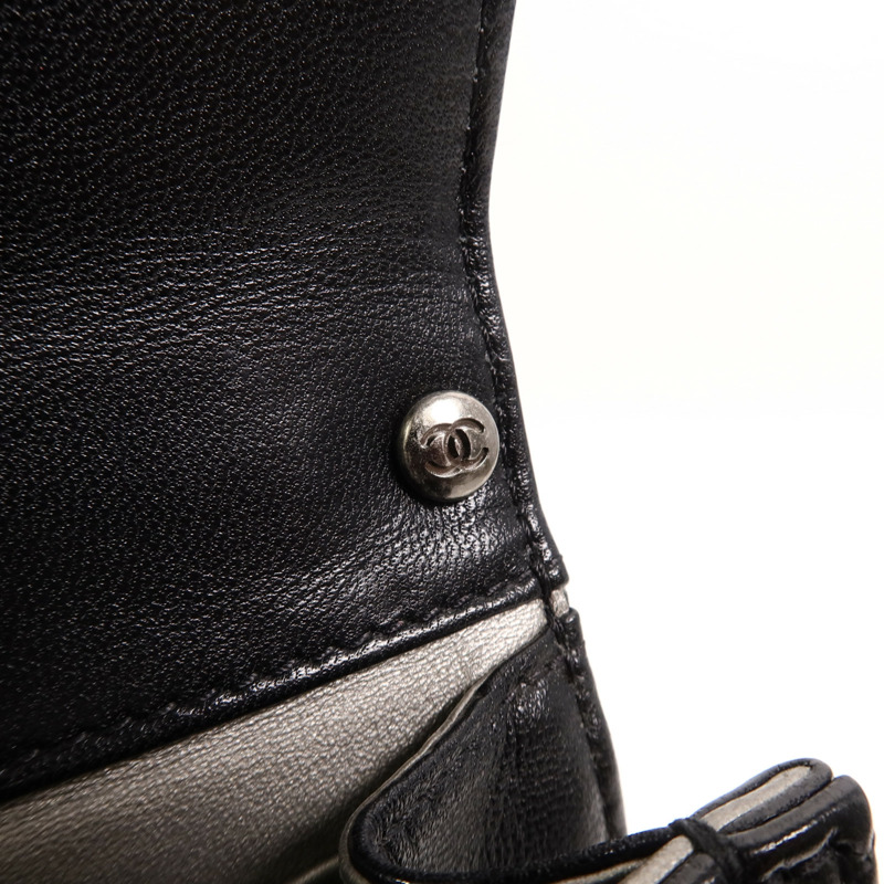 CHANEL 牛皮皮革Matelasse Pearl Chain Bag鏈帶肩背袋-17