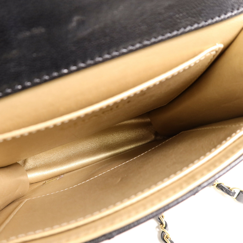 CHANEL 牛皮皮革Matelasse Pearl Chain Bag鏈帶肩背袋-4
