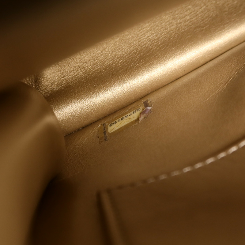 CHANEL 牛皮皮革Matelasse Pearl Chain Bag鏈帶肩背袋-6