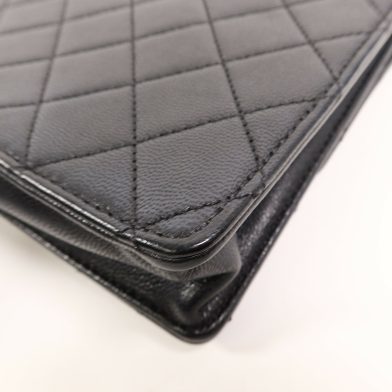 CHANEL 牛皮皮革Matelasse Pearl Chain Bag鏈帶肩背袋-11
