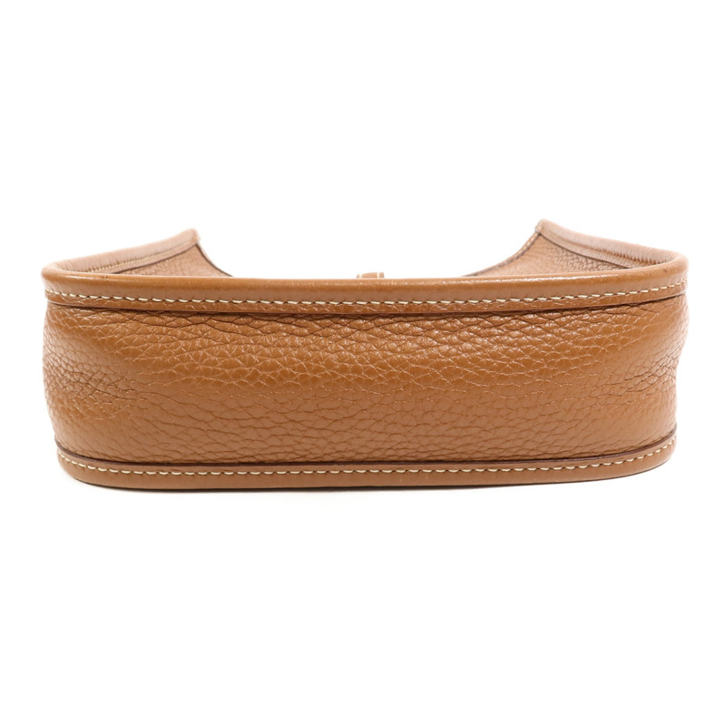 HERMES Clemence皮革Evelyne TPM肩背袋Gold-3