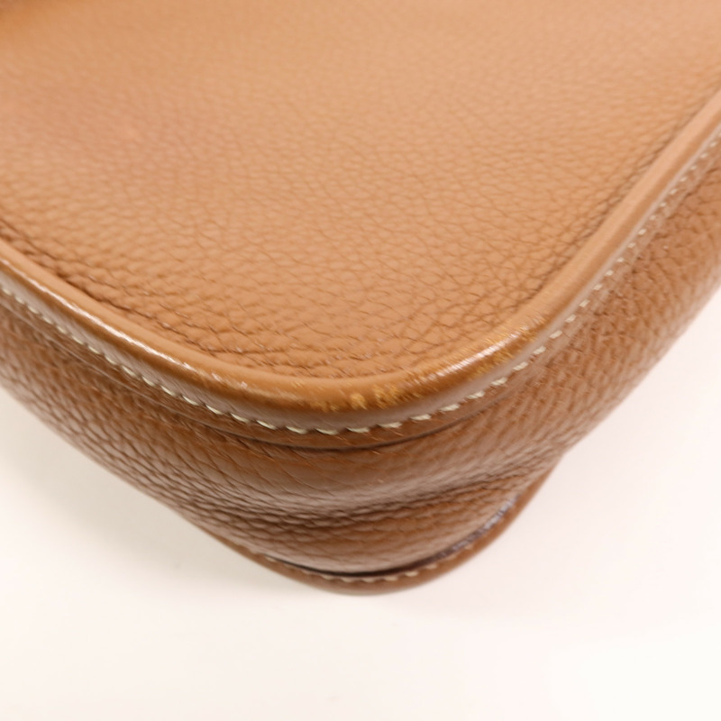 HERMES Clemence皮革Evelyne TPM肩背袋Gold-16