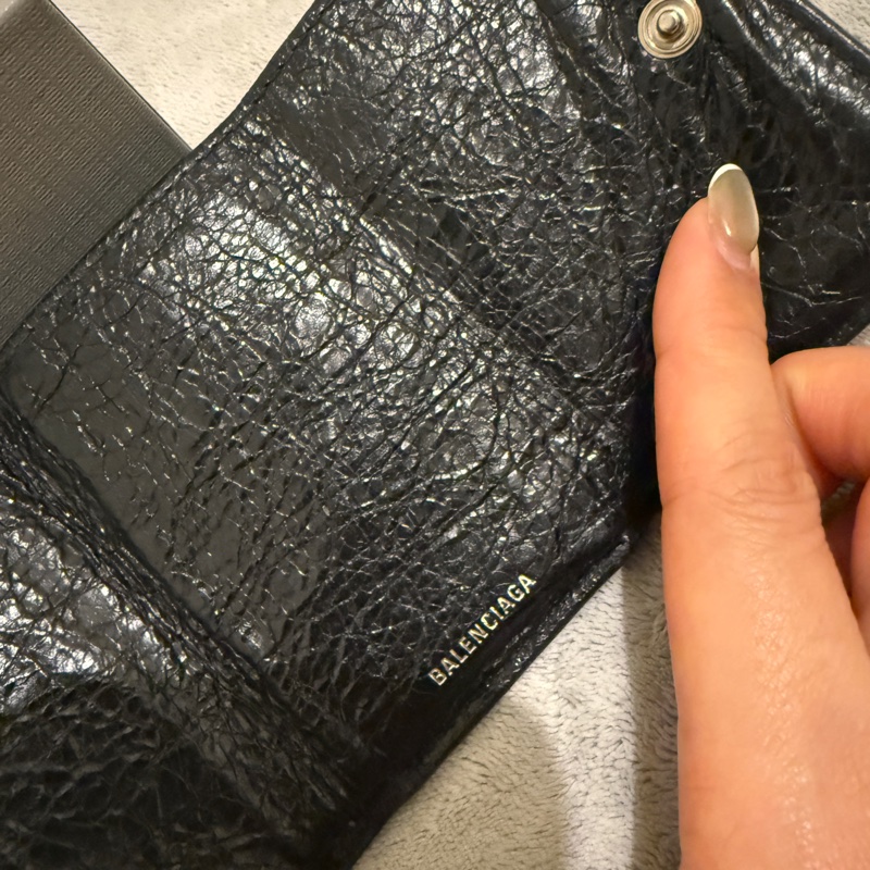 BALENCIAGA 三折短夾 塗鴉限量款 個性配件 小包必備短夾( ˆ͈̑꒳ˆ͈̑ )੭♡-2