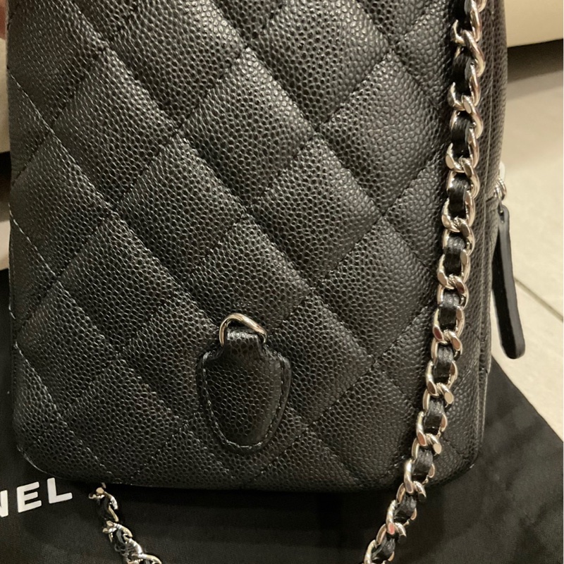 Chanel 小書包 後背包 銀釦-2