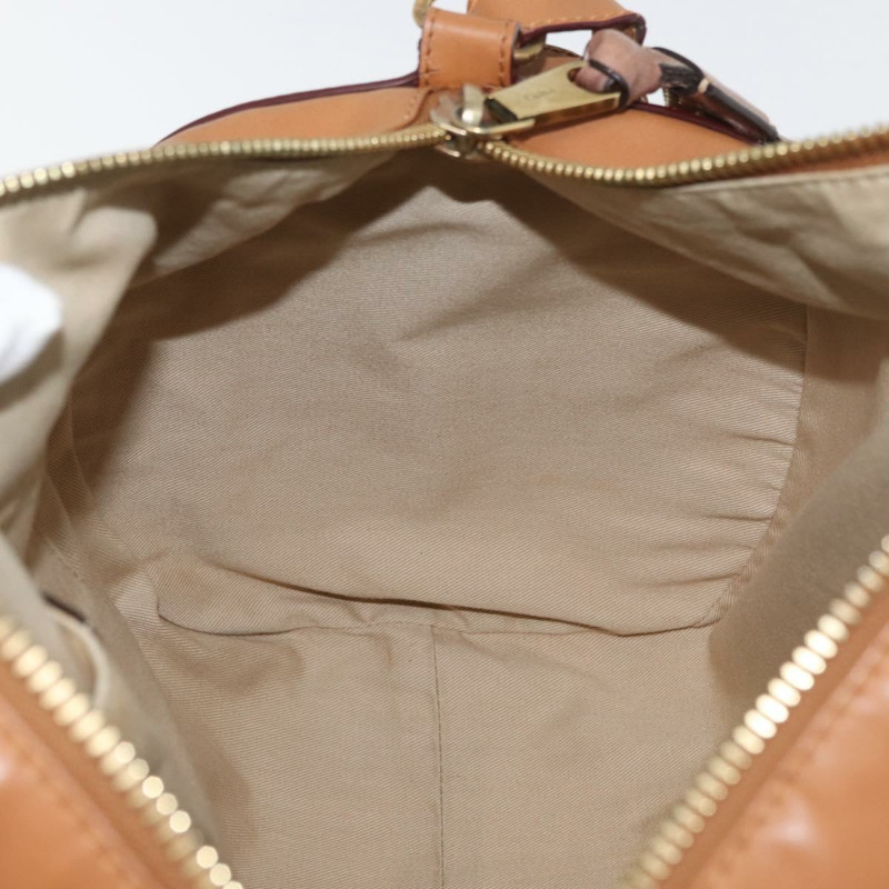 【日本直送】Chloe Sam 迷你波士頓包 皮革 兩用 米色 金色 正品 am11584A-19