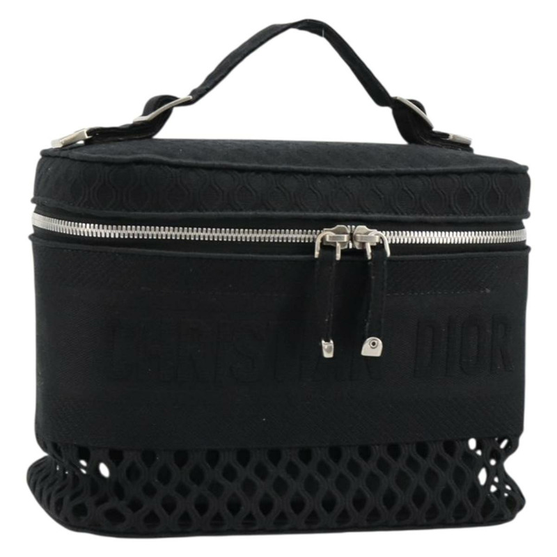 【日本直送】Christian Dior Vanity 手袋帆布黑色銀色正品 ka4453M-0