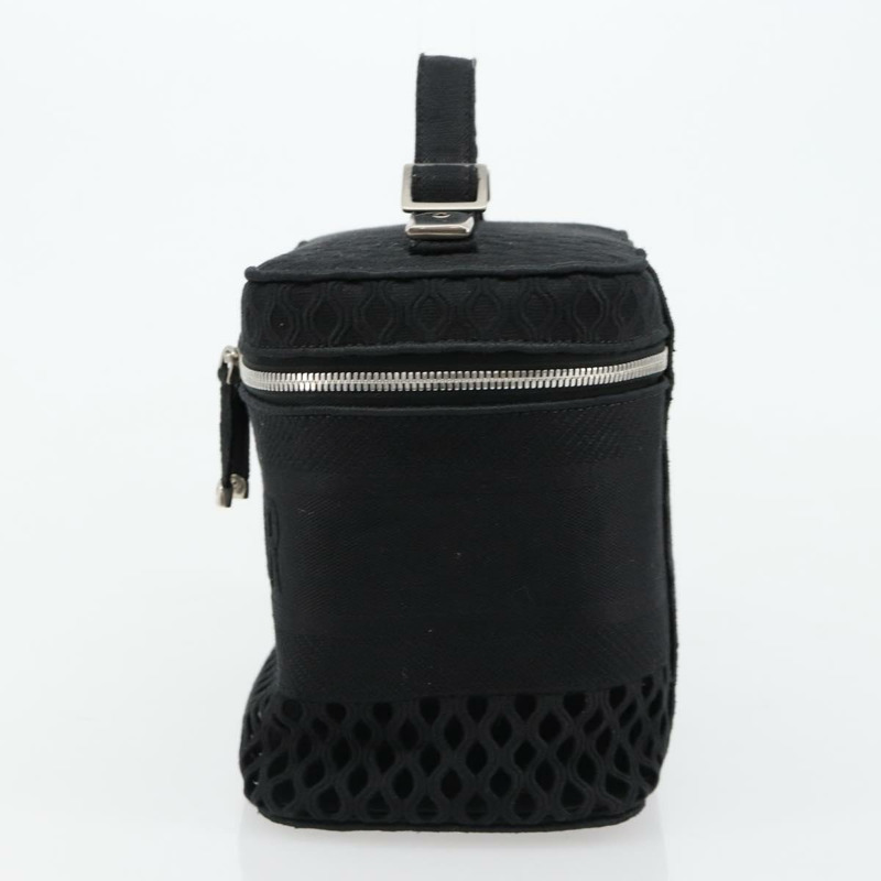 【日本直送】Christian Dior Vanity 手袋帆布黑色銀色正品 ka4453M-2